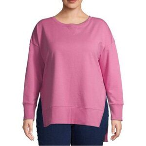 NEW!!! TERRA & SKY French Terry Sweatshirt Pink - 2X